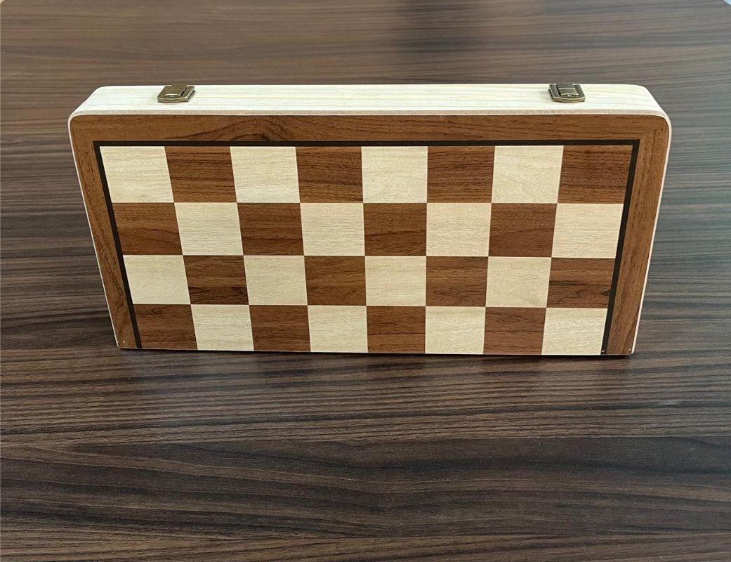 Caja para guardar juego de ajedrez