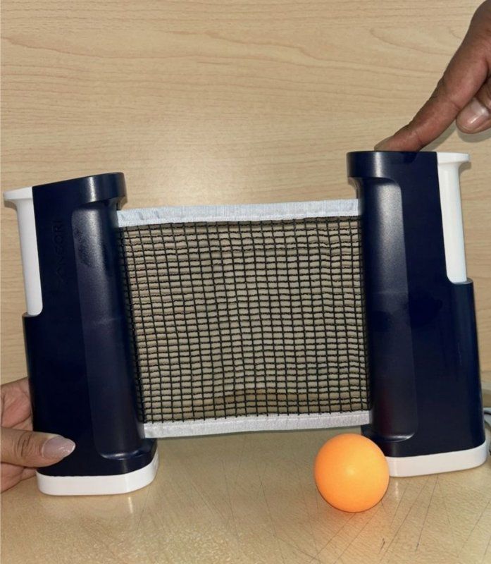 Set de ping pong con postes abiertos